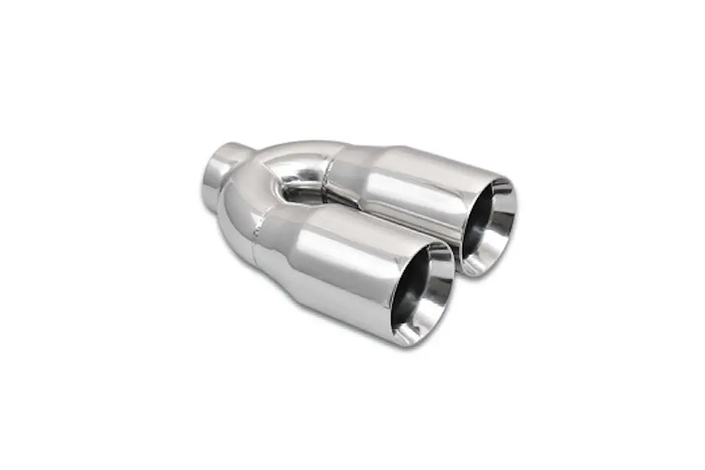 Dual Stainless 3.5 Inch Double Wall Tips 1