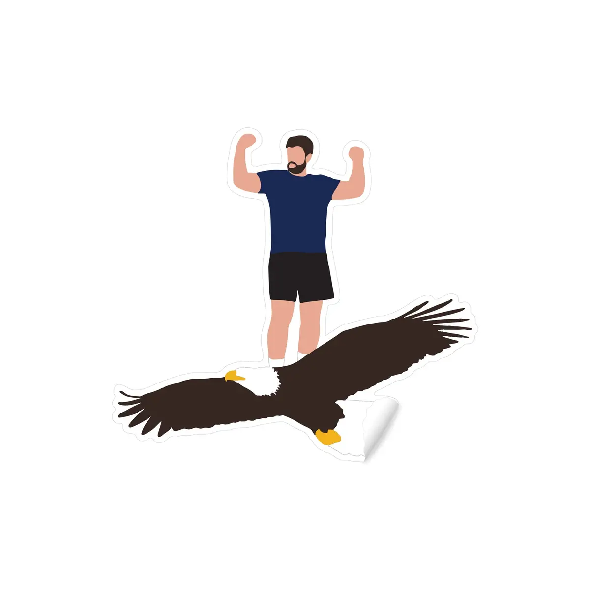 Uncle Dijon Eagle Flyer Sticker 1