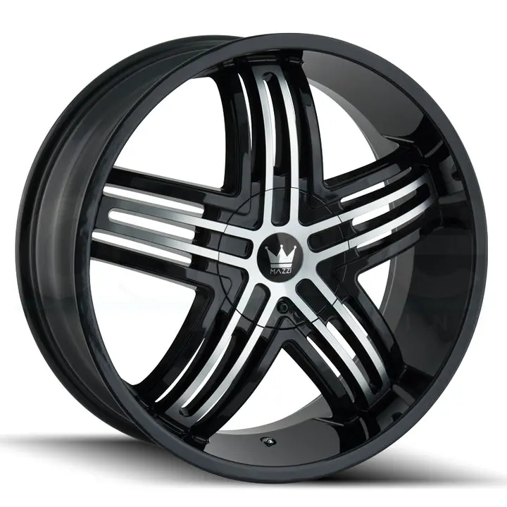 Mazzi Wheels 368 Entice Black Machined 1
