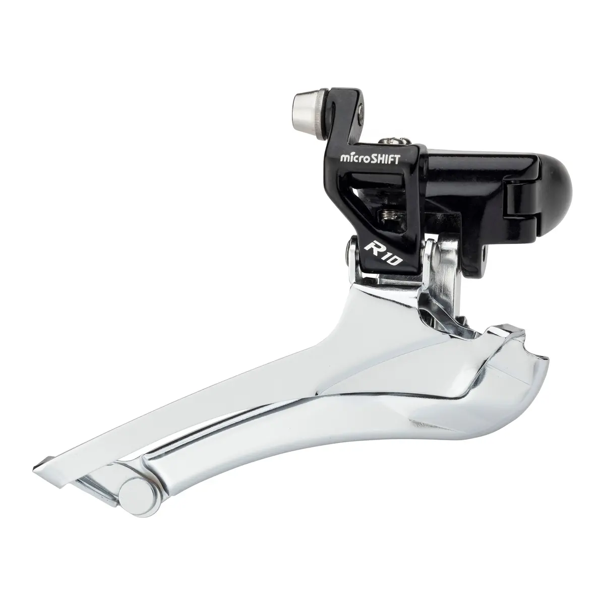 Front Derailleur Microshift R10 Fd-R712 2X10 50-56T Braze-On Mount Black 1