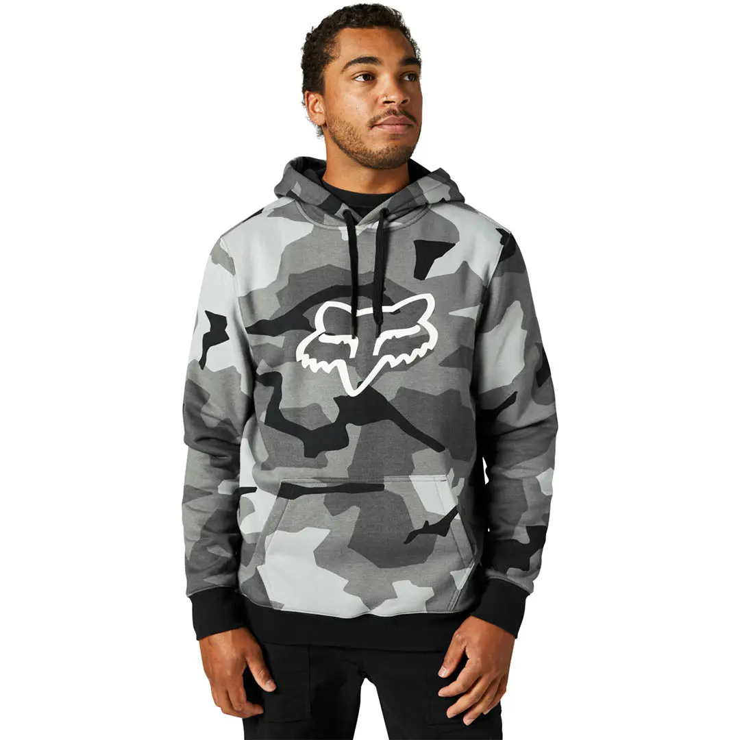 Fox Mens Legacy Foxhead Pullover Fleece Hoodie 1