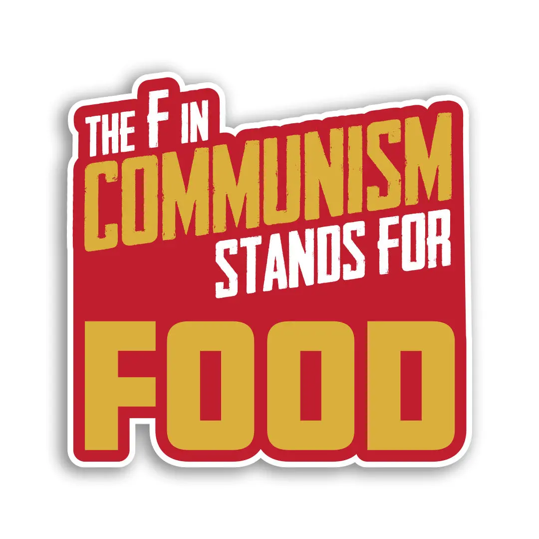 F Is For Food Sticker 1