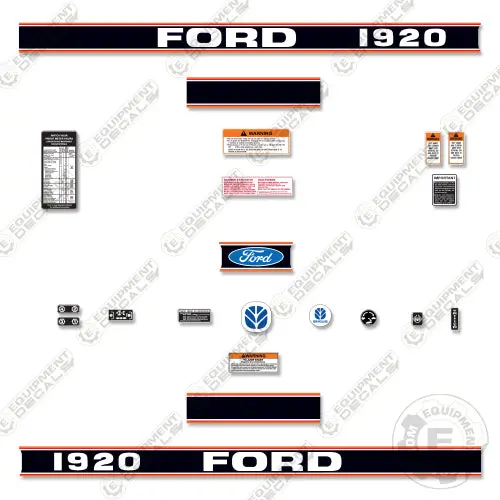Fits Ford 1920 Decal Kit Tractor 1