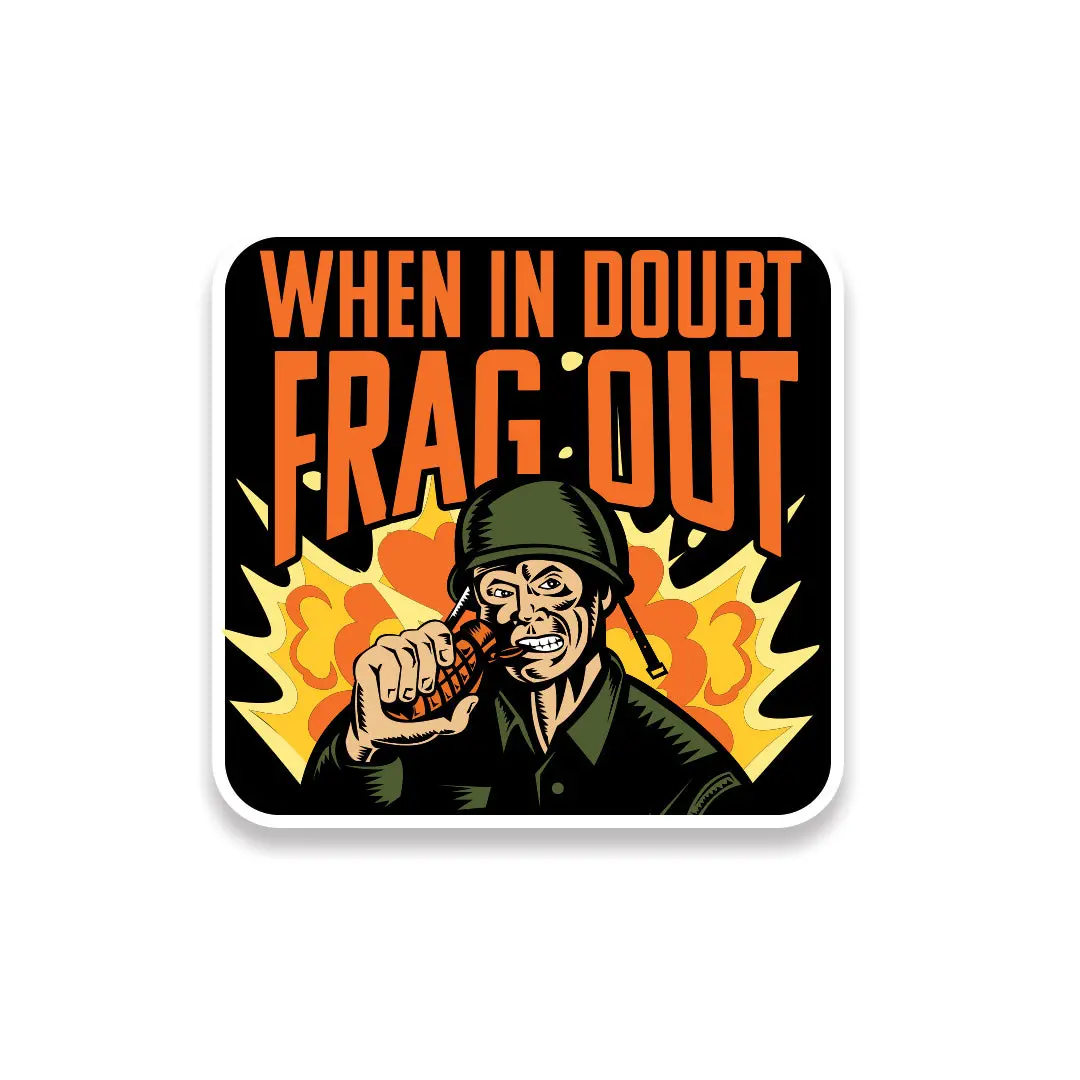 Frag Out Sticker 1