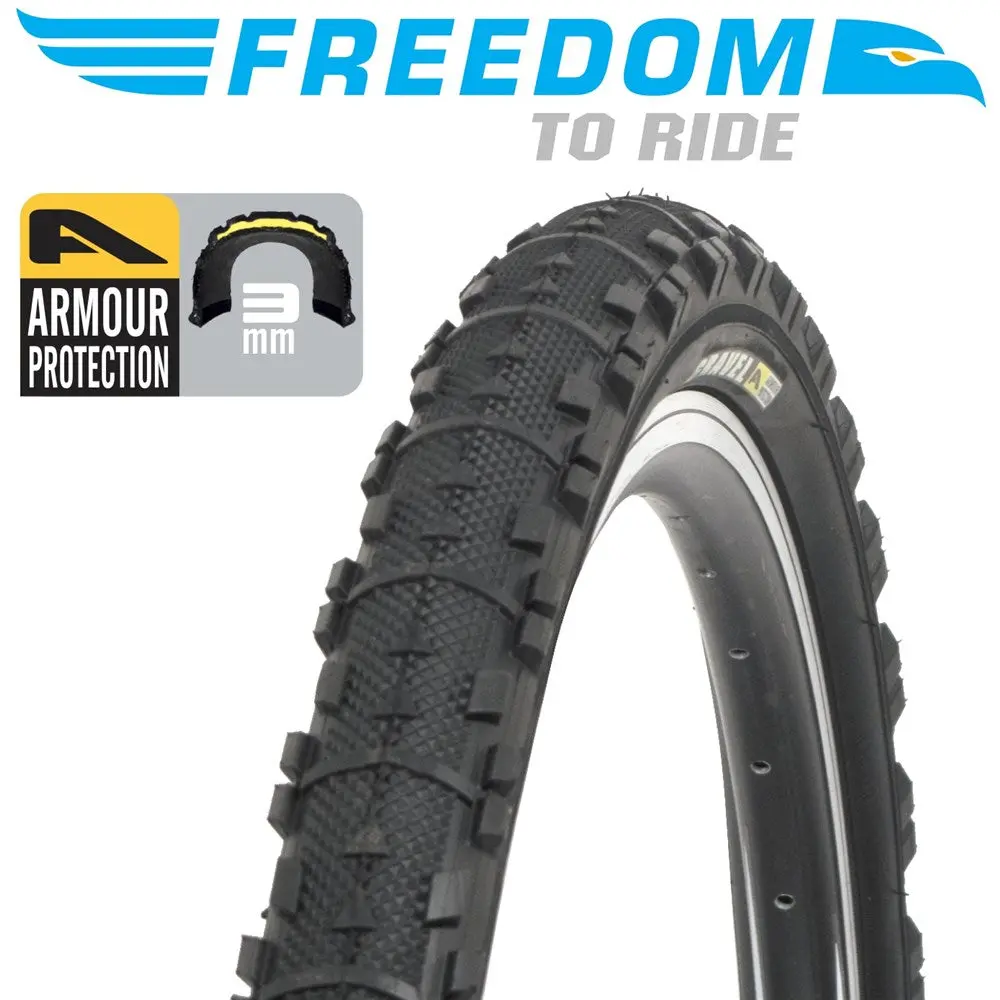 Tyre 27.5 X 1.95 Freedom Gravel Armor Wirebead 1