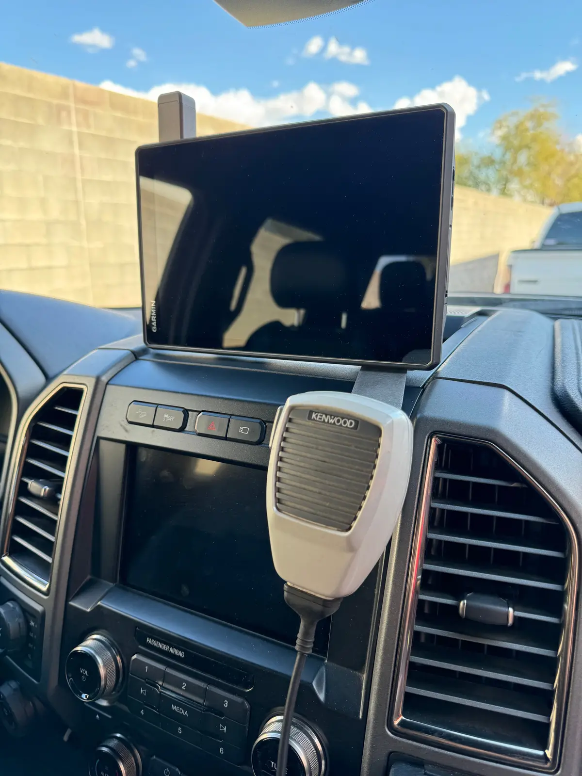 Foutz Motorsportz Gen 2 Raptor, 2018-2021 F150, & 2017-2021 Super Duty - Center Dash Fold Down Gps Mount (Garmin Tread Xl) 1