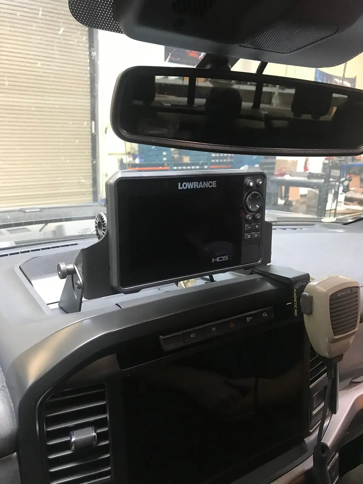 Foutz Motorsports 2021 - 2024 F150 & Gen 3 Raptor Center Dash Fold Down Gps Mount - Hds7 Live 1