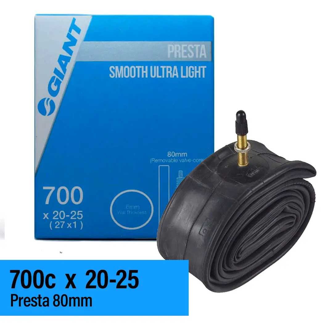 Tube 700 X 20-25 Giant Presta 80Mm Smooth Ultra Light 1