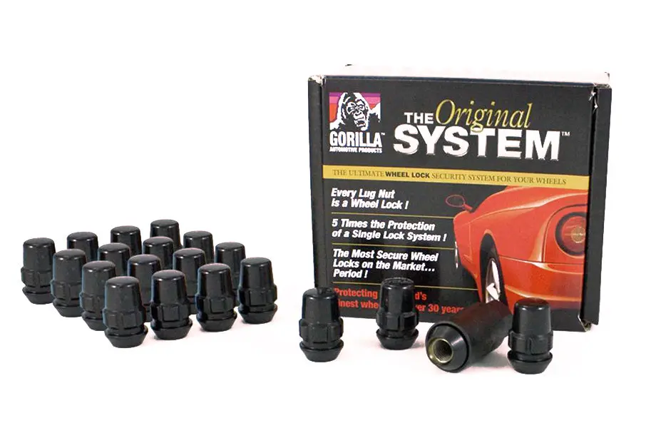 Gorilla Black Lug Nut And Lock Wheel System 1