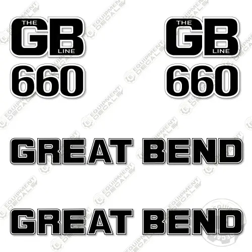 Fits Great Bend 660 Decal Kit Loader Arms 1