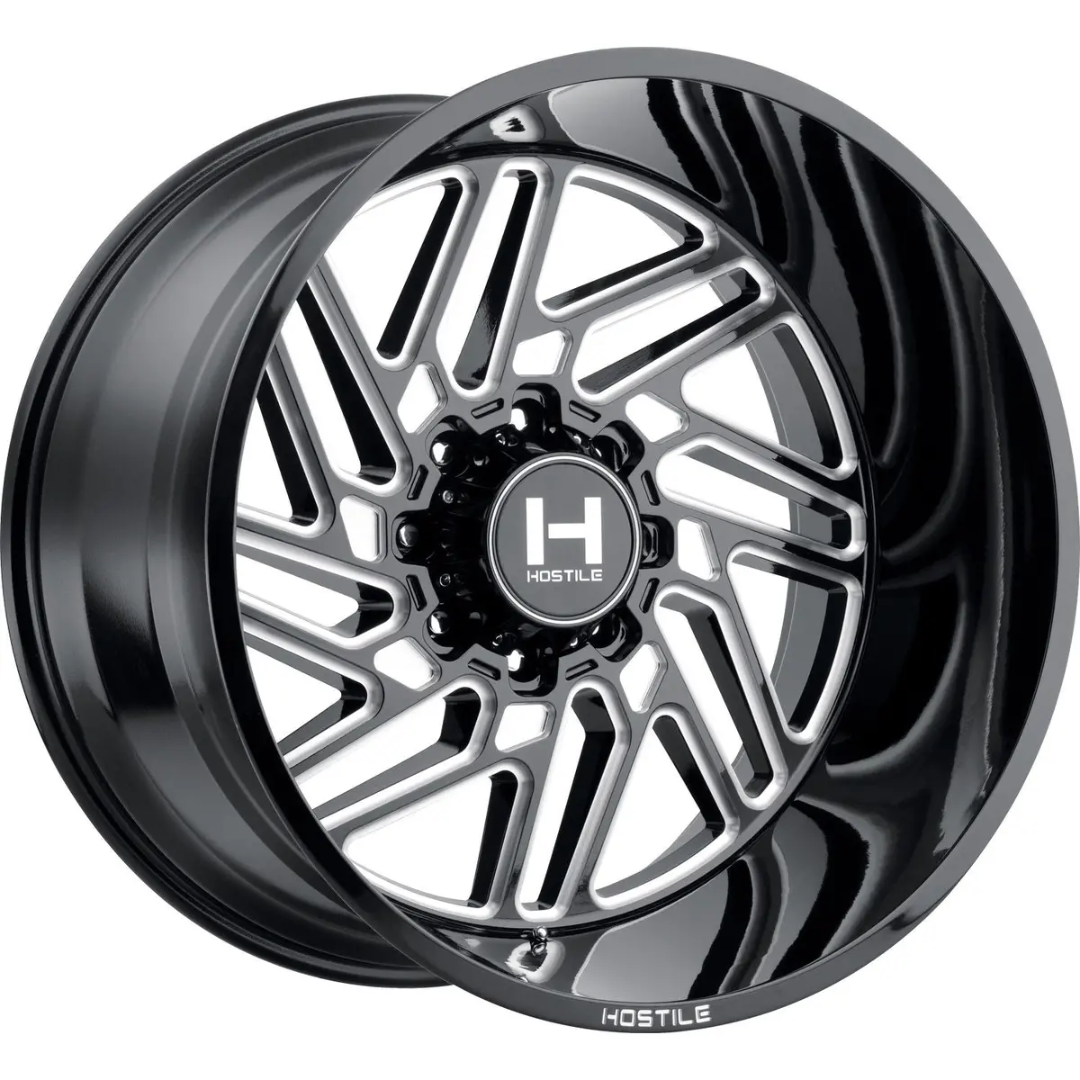 Hostile Wheels H116 Jigsaw Black Milled 1