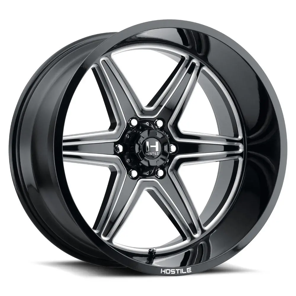 Hostile Wheels H117 Venom Black Milled 1
