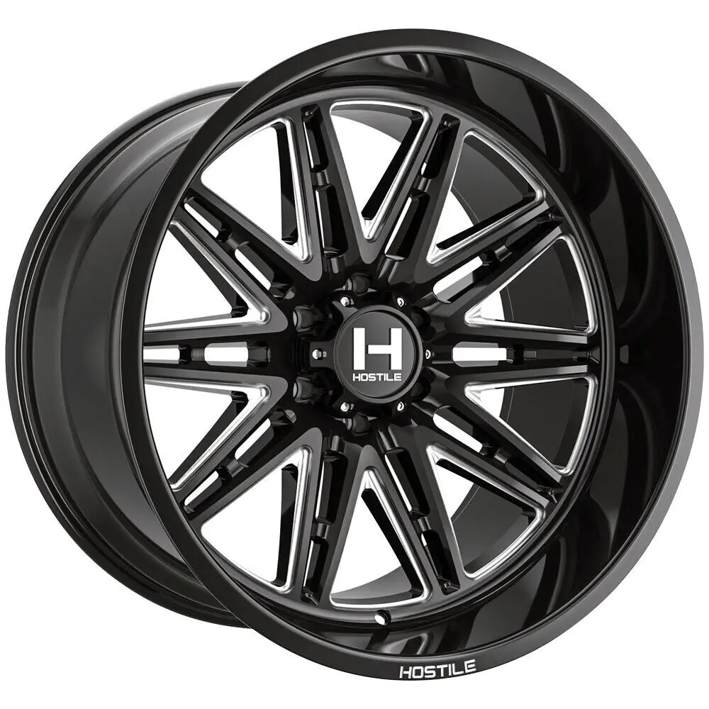 Hostile Wheels H126 Maniac Black Milled 1