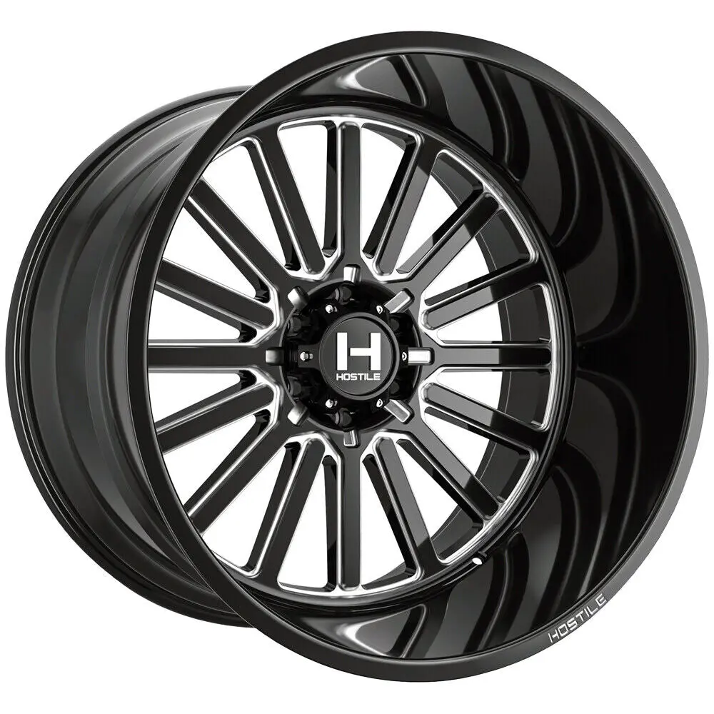 Hostile Wheels H127 Titan Black Milled 7