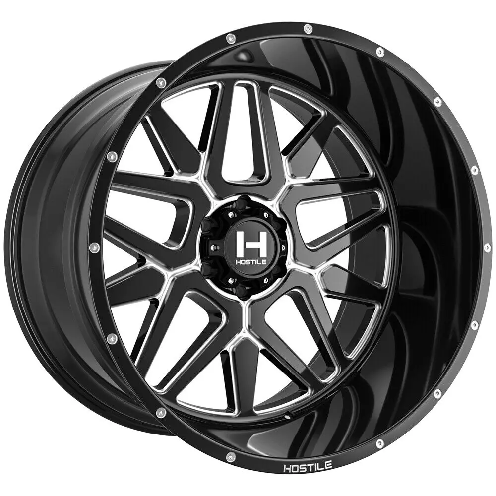 Hostile Wheels H128 Diablo Black Milled 1