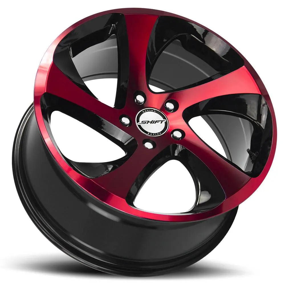 Shift Wheels H22 Strut Black Red 2
