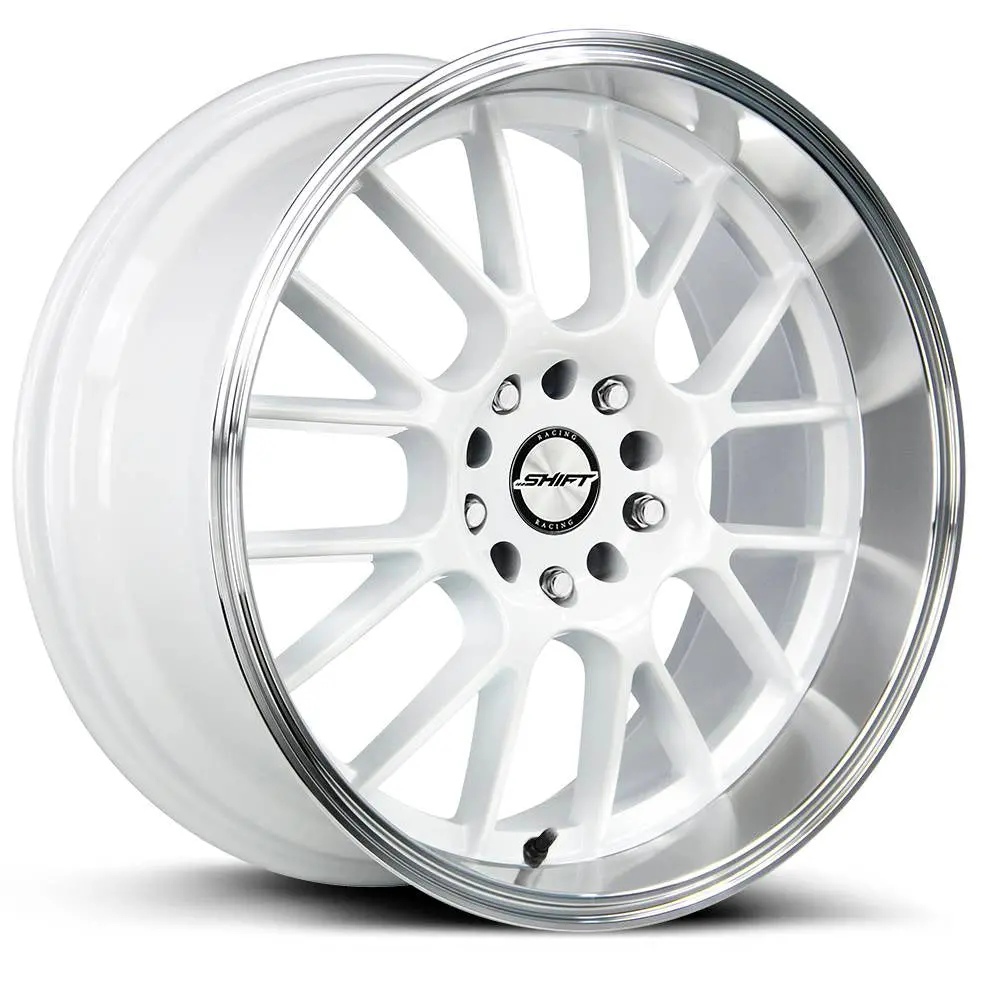 Shift Wheels H28 Crank White Polished Lip 1