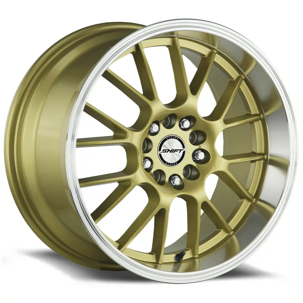 Shift Wheels H28 Crank Gold Polished Lip 1