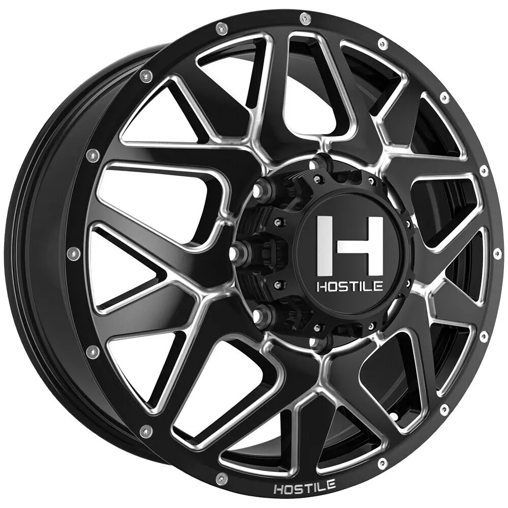 Hostile Wheels H402 Diablo-Dually Black Milled 3