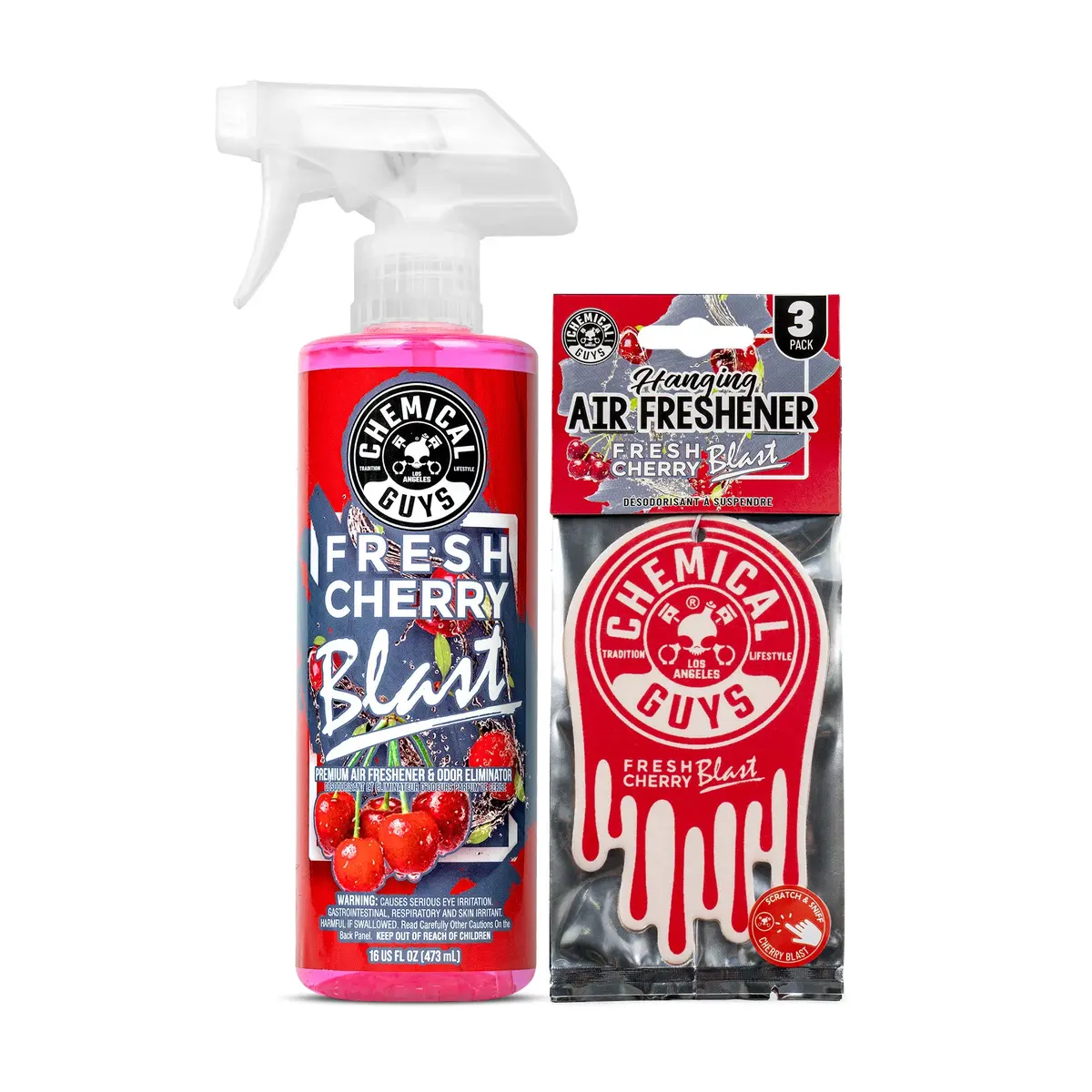 Cherry Blast Air Freshener Spray & Hanging Kit 1