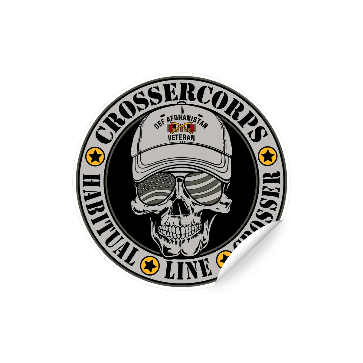 Hlc Skull Logo Sticker 1