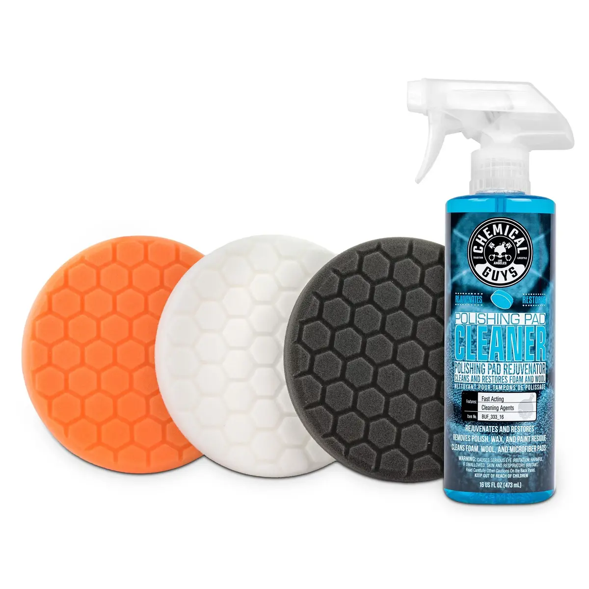 Buffing Pad Sampler Kit W/Polishing Pad Cleaner 2