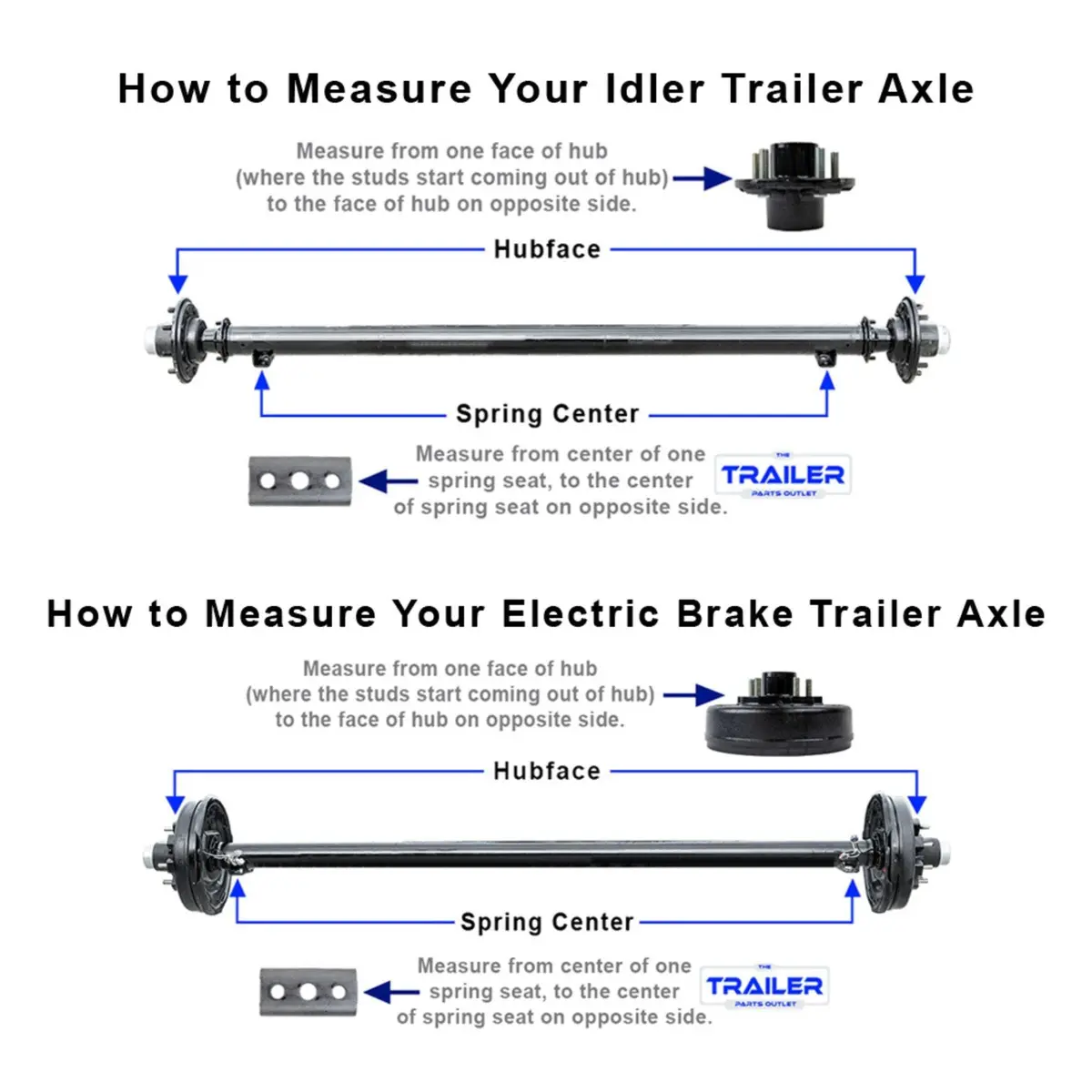 6000 Lb Tk Light Duty Single Axle Kit - 6K Capacity (Axle Series) 2