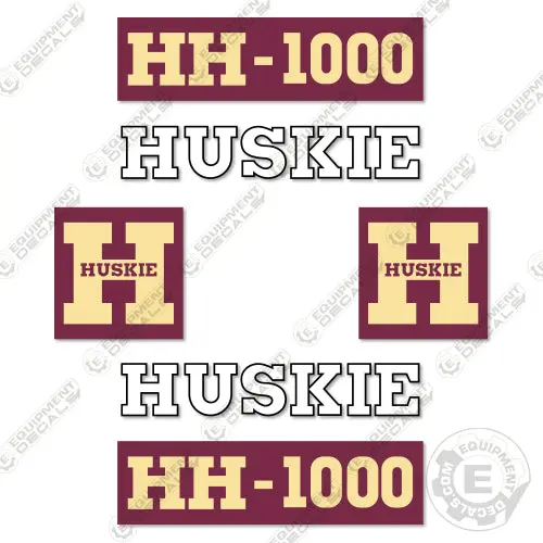 Fits Huskie Hh1000-2 Decal Kit Hydraulic Hammer 1