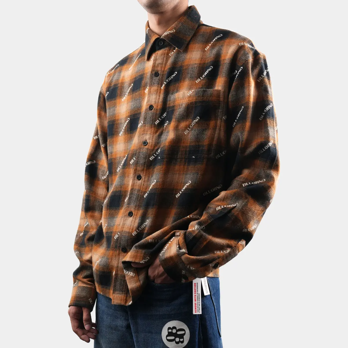 Ochre Flannel Shirt 1