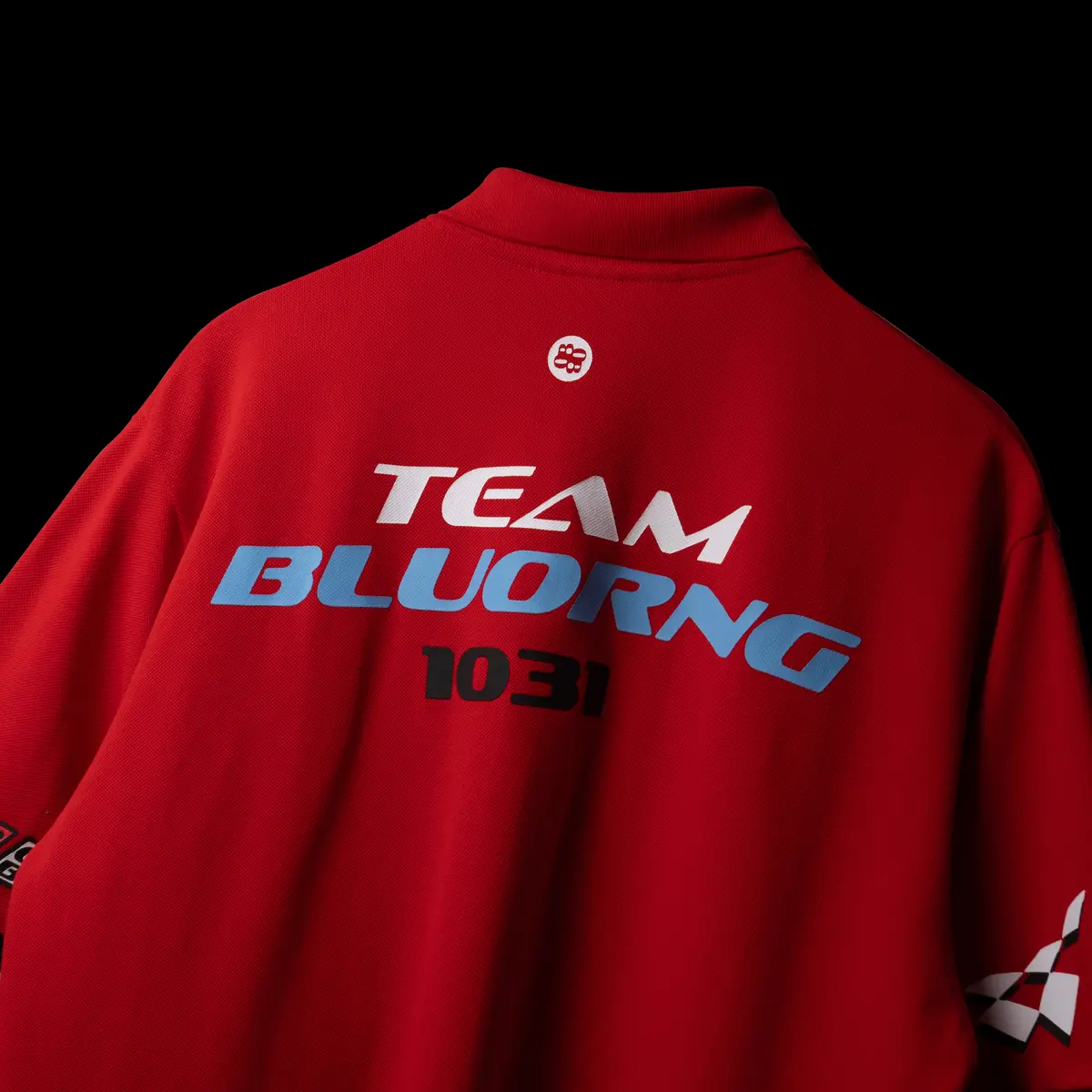 Red Retro Rev Polo T-Shirt 4