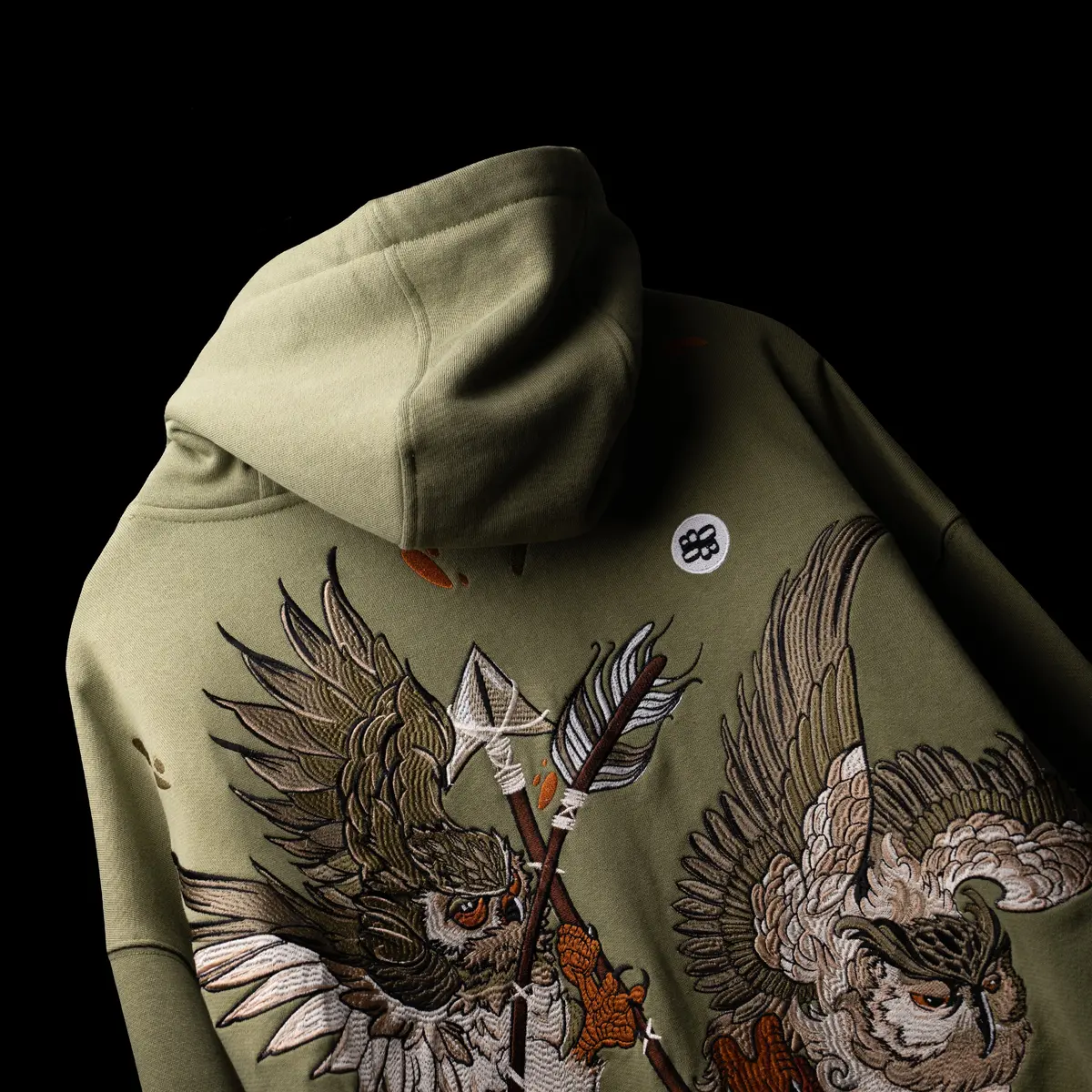 Olive Nocturnal Hoodie 1