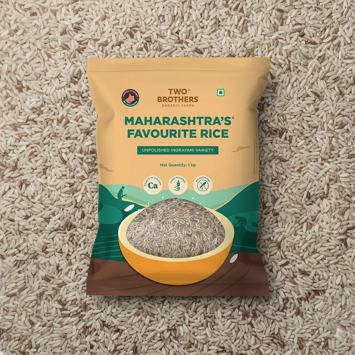 Indrayani Rice 1Kg (Unpolished) 1