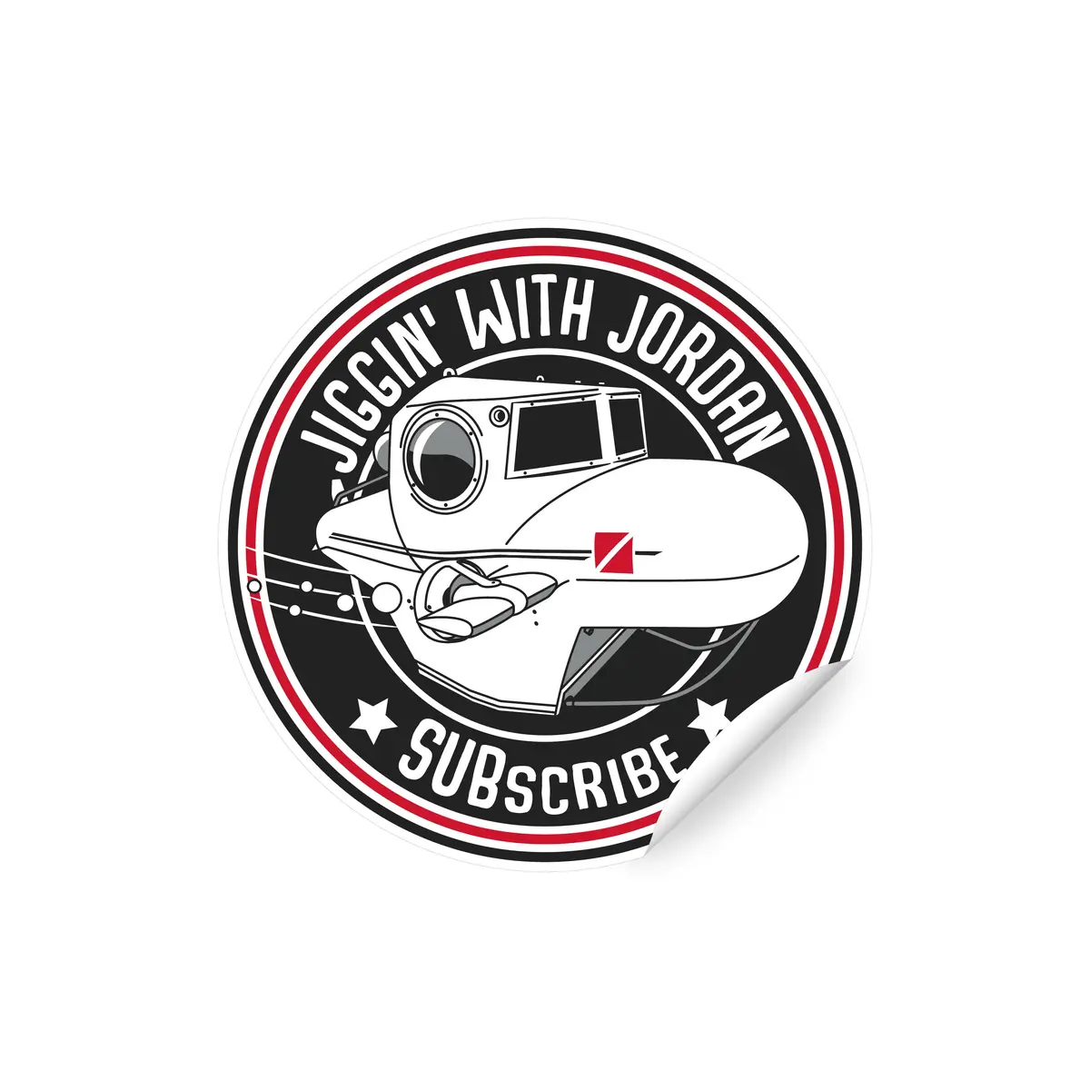 Jiggin Submarine Sticker 1