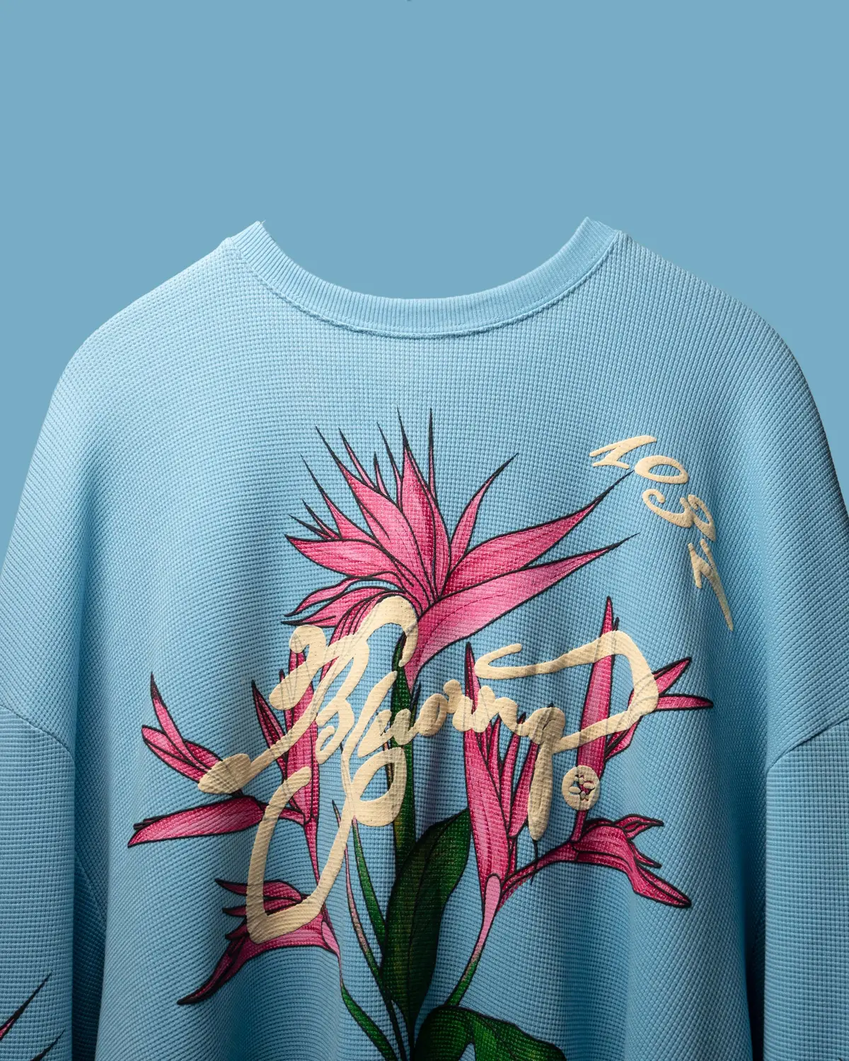Aqua Bird Of Paradise Full Sleeve T-Shirt 1
