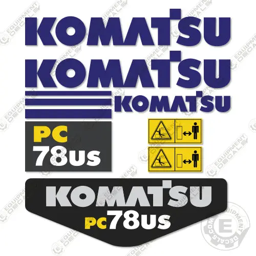 Fits Komatsu Pc78us Decal Kit Excavator 1