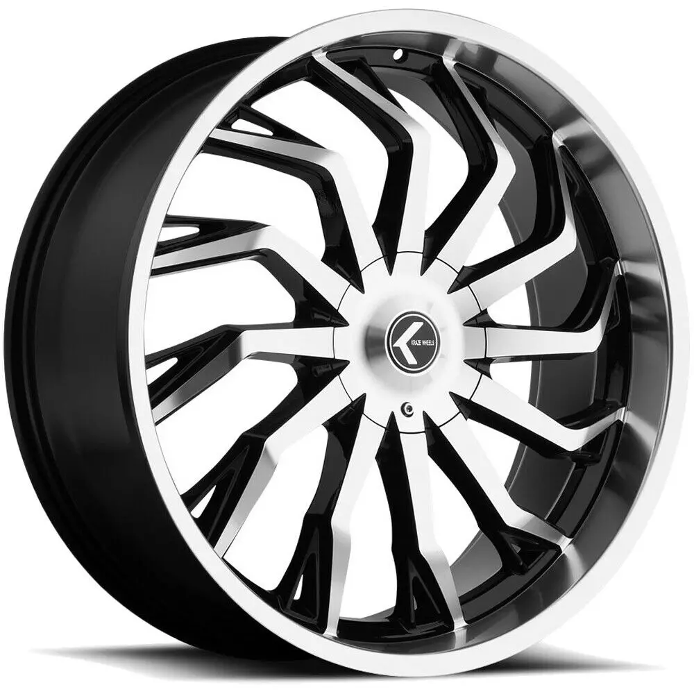 Kraze Wheels Kr142 Scrilla Black Machined 1