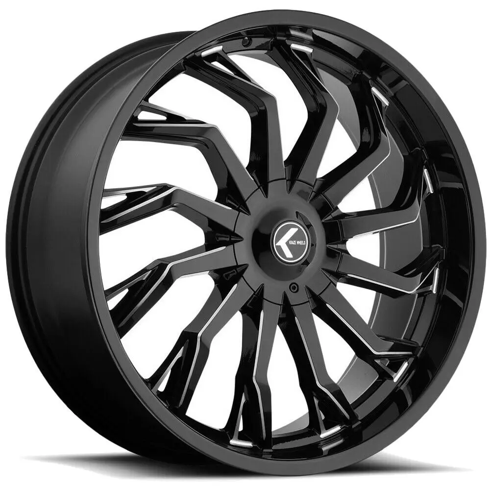 Kraze Wheels Kr142 Scrilla Black Milled 1