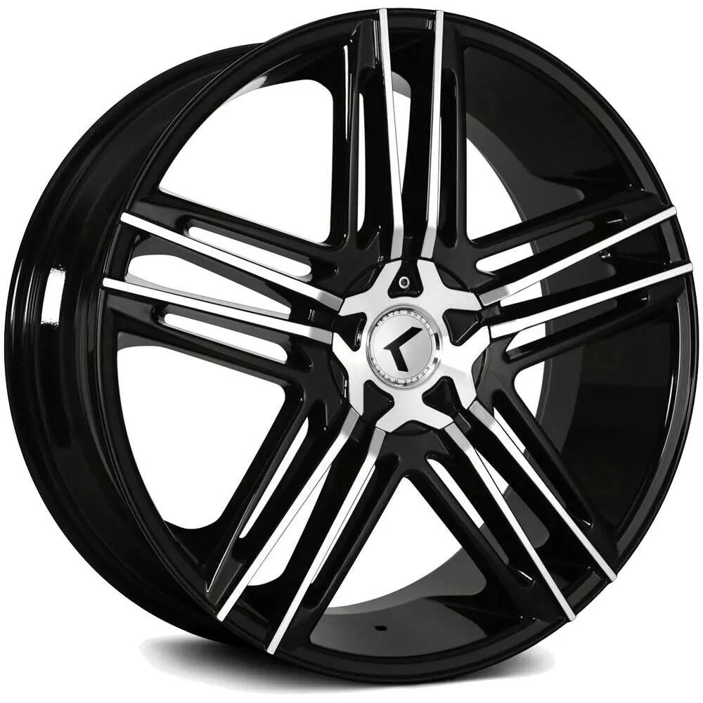 Kraze Wheels Kr157 Hella Black Machined 1