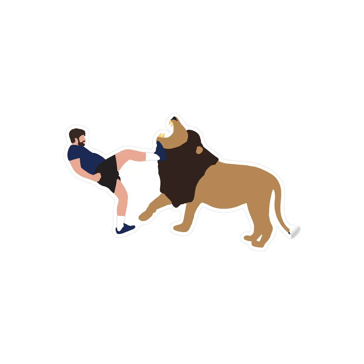 Uncle Dijon Lion Kicker Sticker 1