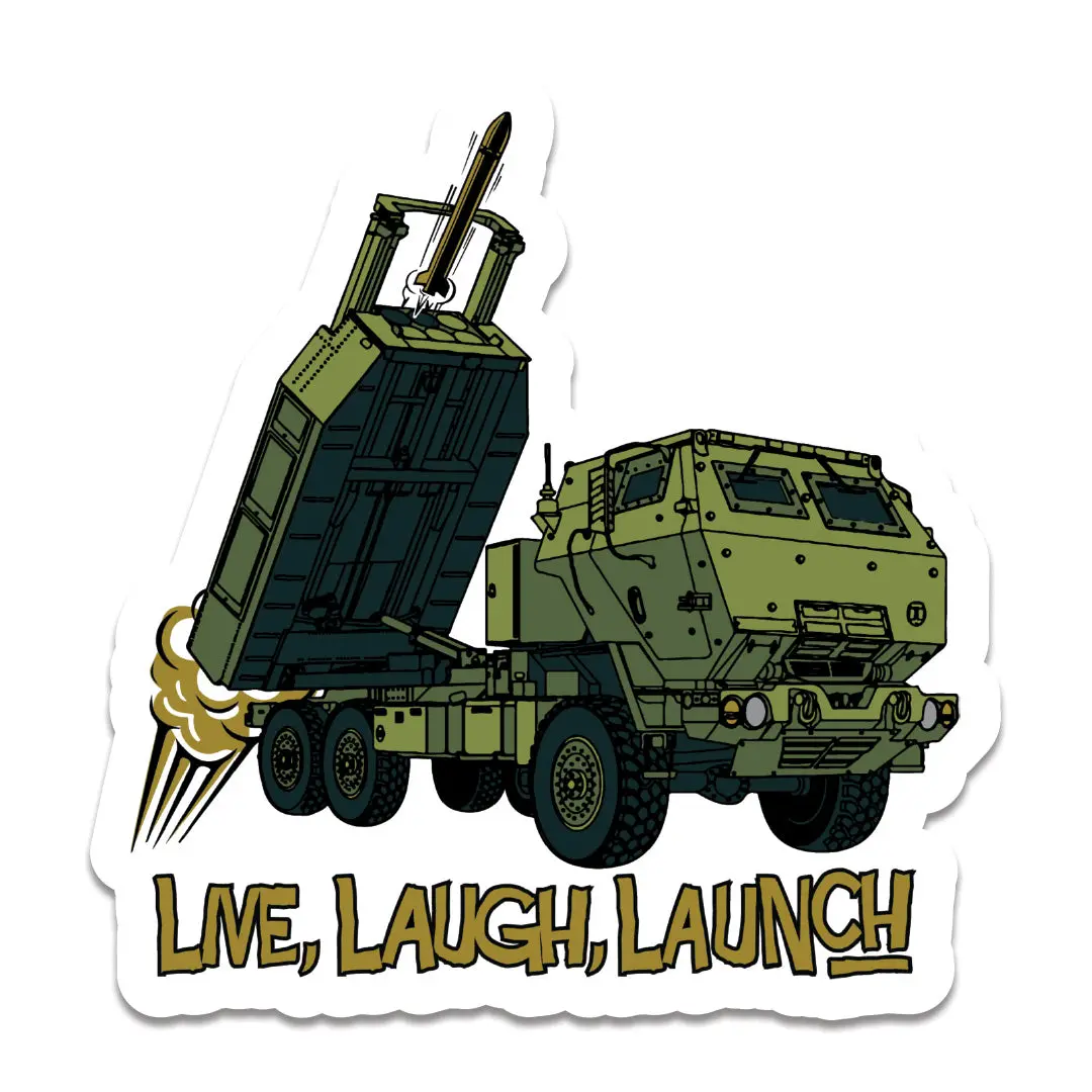 Himars Live, Laugh, Launch Sticker 1