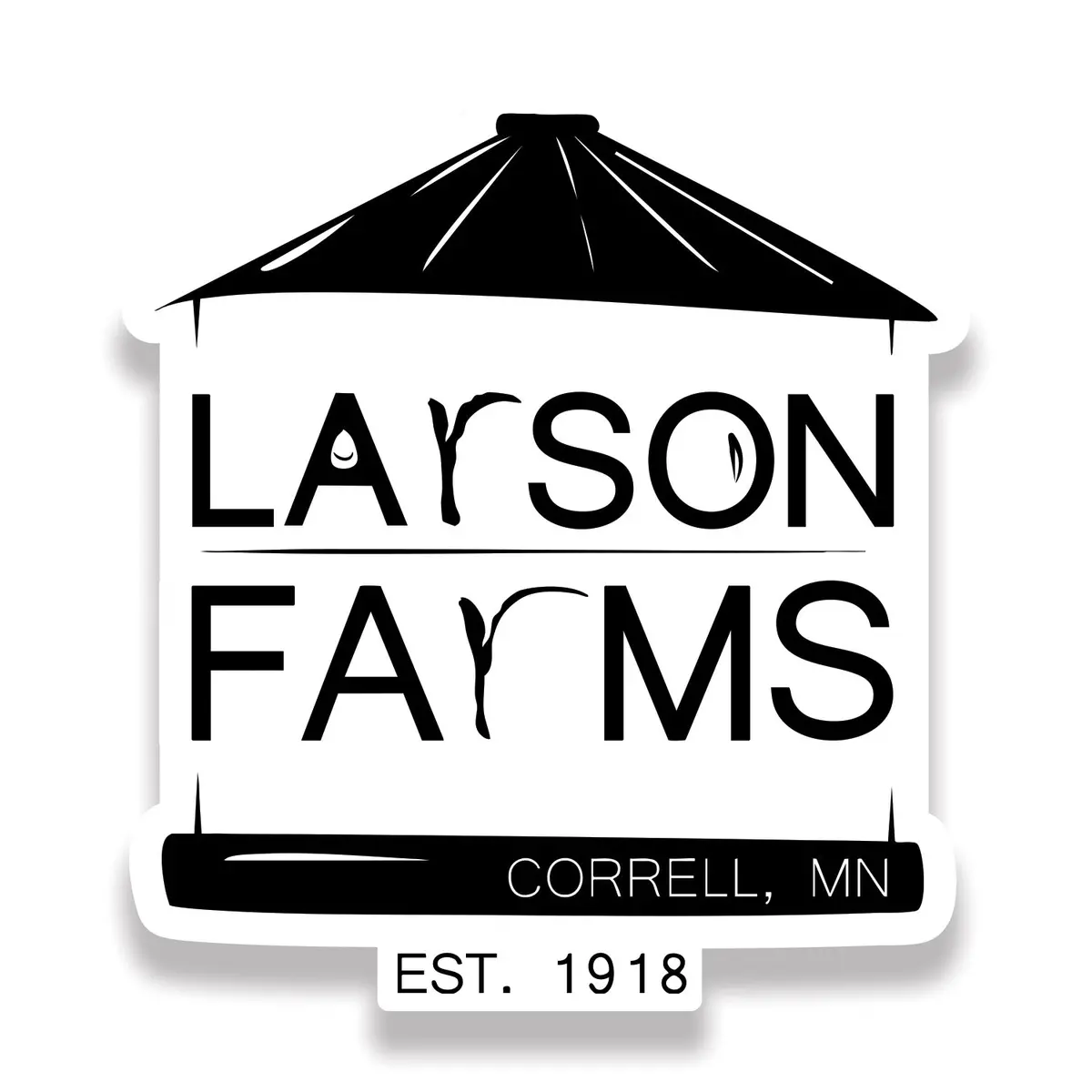 Larson Farms Logo Sticker 1