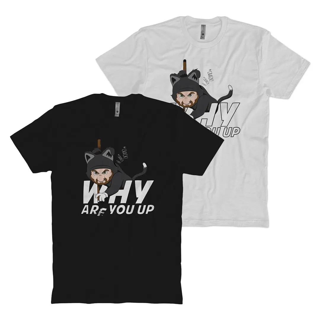 Why Are You Up Cat T-Shirt 1
