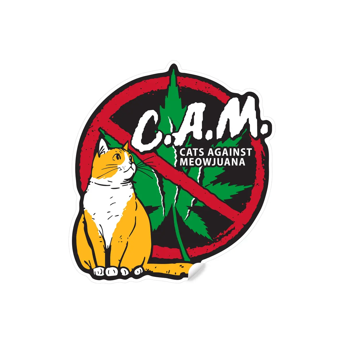 Anti Meowjuana Sticker 1