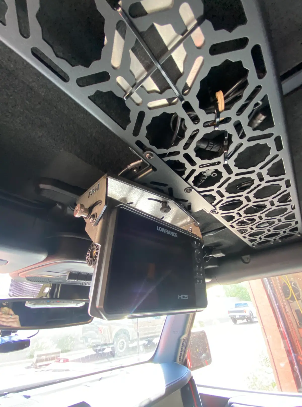 Foutz Motorsports Ford Bronco Fold Down Lowrance Hds7-Live Gps Mount 1