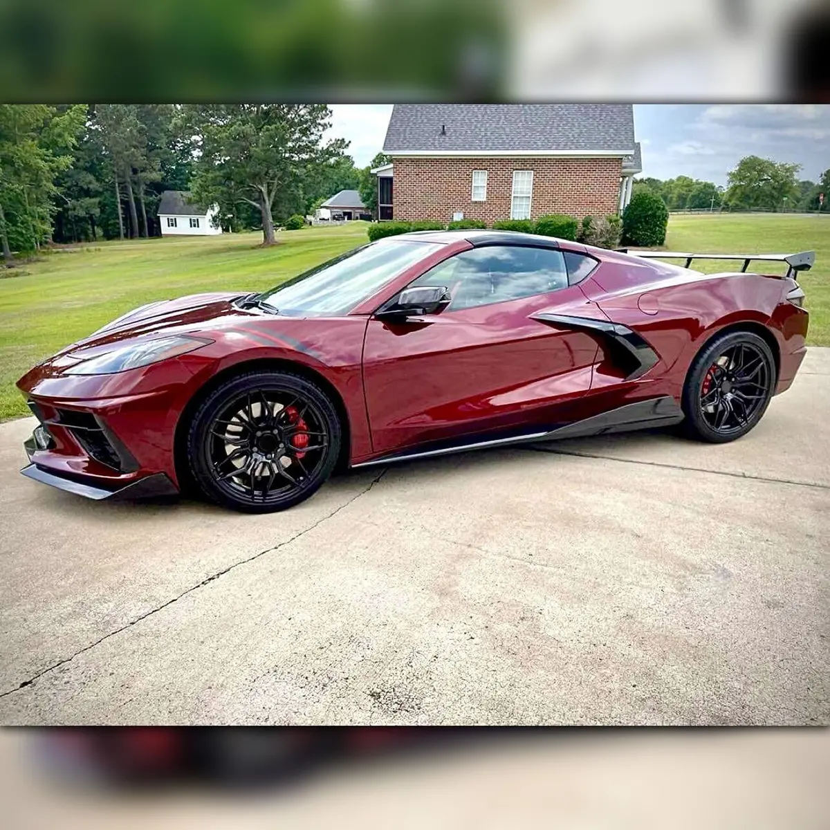 Mrr Wheels Flow Forge M024 Fit Corvette Black 2