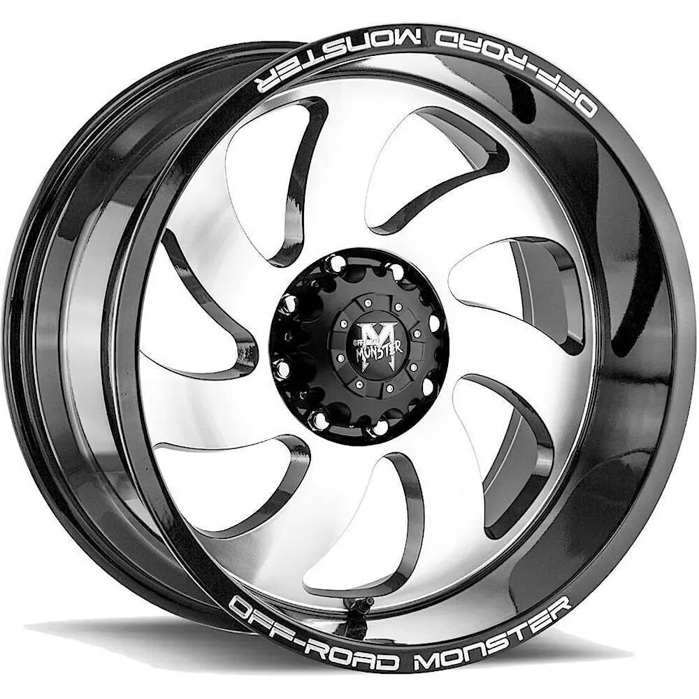 Off-Road Monster Wheels M07 Black Machine 1