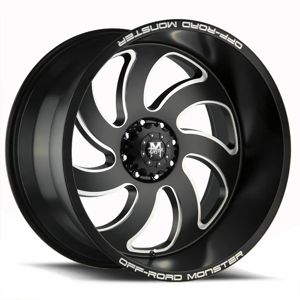 Off-Road Monster Wheels M07 Flat Black Milled 1