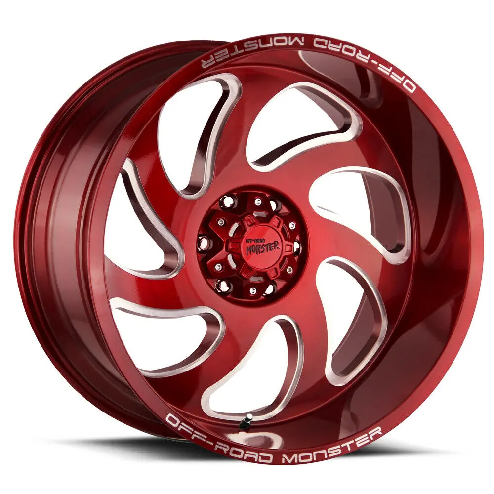 Off-Road Monster Wheels M07 Candy Apple Red 1