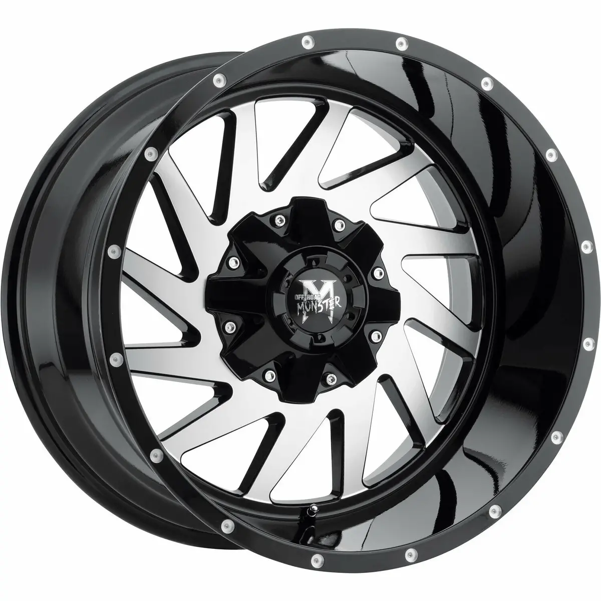 Off-Road Monster Wheels M12 Black Machine 1