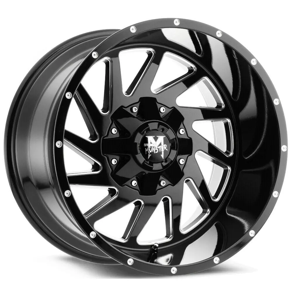 Off-Road Monster Wheels M12 Black Milled 1